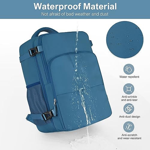Aviation-friendly Waterproof Travel Backpack with Laptop Compartment