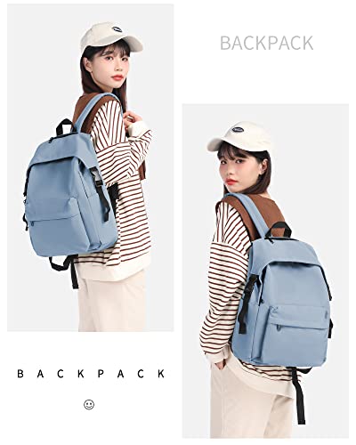 Stylish Waterproof Travel Backpack for 15.6" Laptop - BLUE