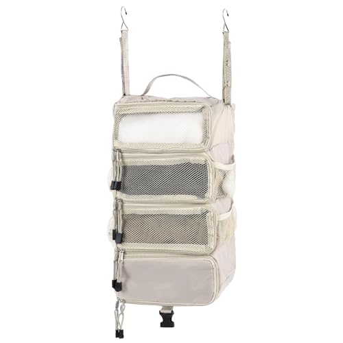 Portable Hanging Shelves for Suitcase - S Beige