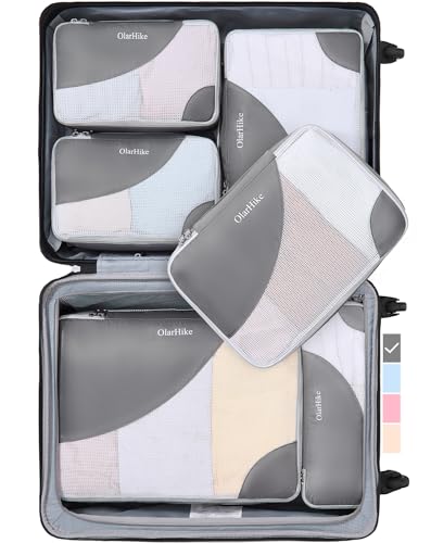 Aviation Travel Packing Cubes, 6 Set, Various Sizes