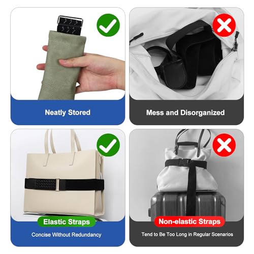 2-in-1 Adjustable Luggage Straps for Aviation