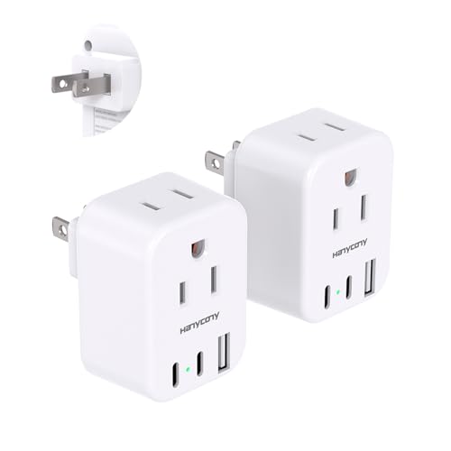 US to Japan Plug Adapter, 2 Outlet 3 USB Ports
