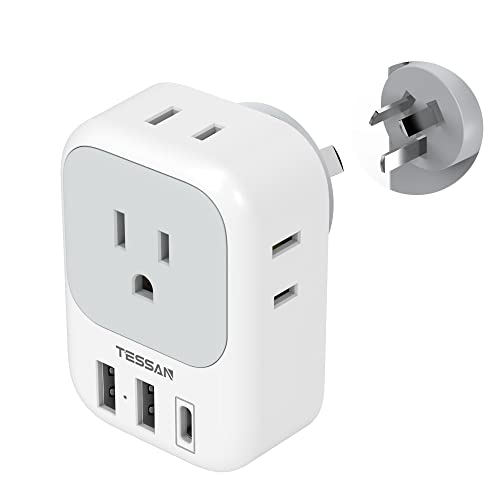 Australia NZ Power Adapter USB C: TESSAN Travel Adaptor
