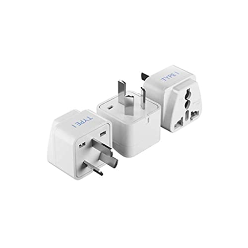 Grounded Universal Travel Plug Adapter for Australia, China, New Zealand