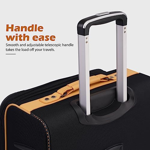 Coolife 4 Piece Aviation Suitcase Set