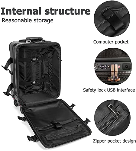 Aviation Travel Carry-on Luggage Set with Spinner Wheels