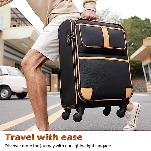 Coolife 4 Piece Aviation Suitcase Set