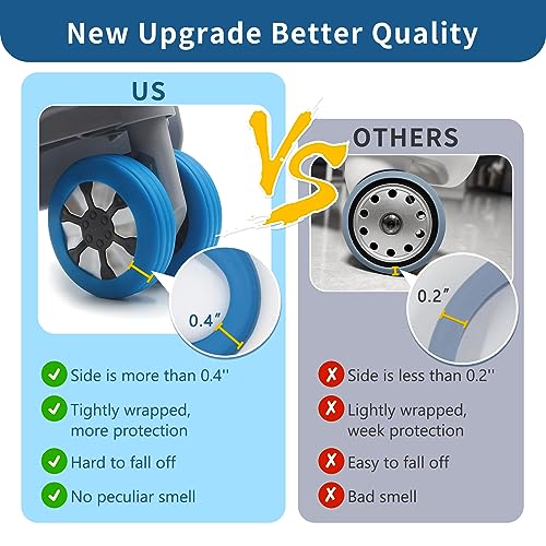 Luggage Wheel Covers: 9-Pack for Spinner Wheels