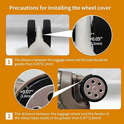 Luggage Wheel Covers: 9-Pack for Spinner Wheels