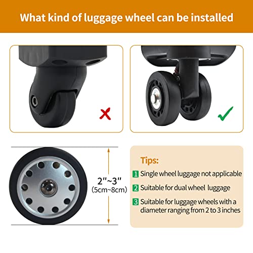 Luggage Wheel Covers: 9-Pack for Spinner Wheels