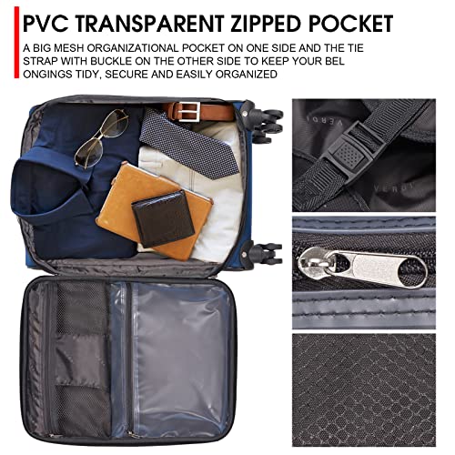 Verdi Travel Carry On Luggage with USB Charging