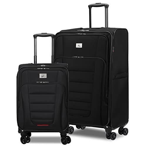 Verdi Travel Softshell Luggage Set: 2-Piece Lightweight Duo