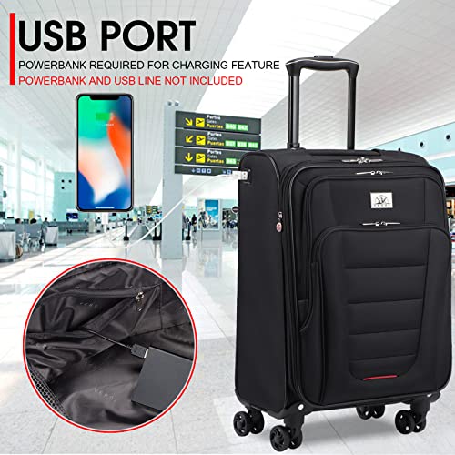 Verdi Travel Softshell Luggage Set: 2-Piece Lightweight Duo