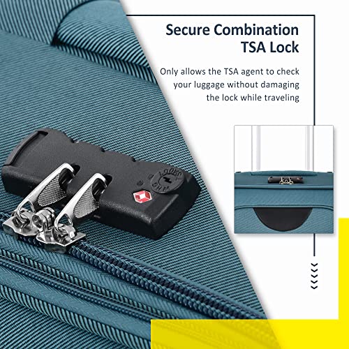3-Piece Aviation Travel Set with Spinner and TSA Lock