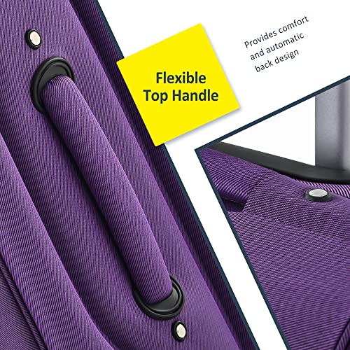 Softshell Spinner Luggage Set – Purple, Various Sizes