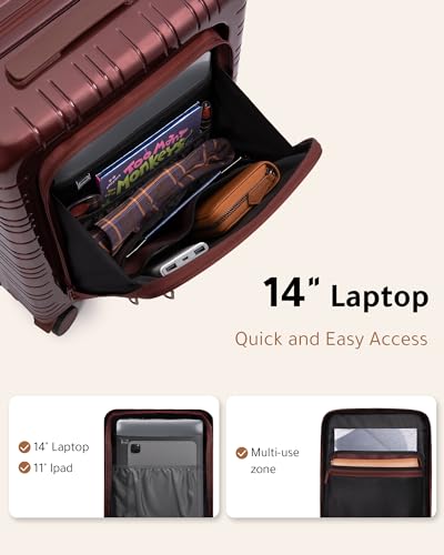 Pink PC Hard Shell Spinner Luggage - 21