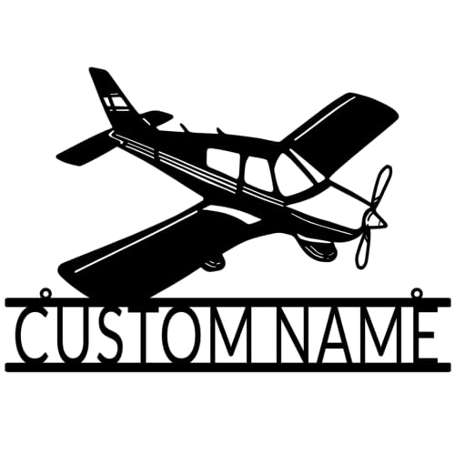 Personalized Aircraft Metal Wall Art Decor for Aviation