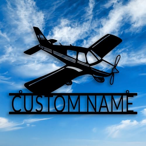 Personalized Aircraft Metal Wall Art Decor for Aviation