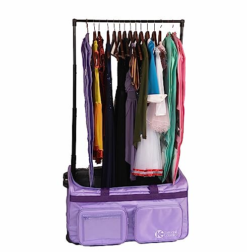 28" Lilac Purple Dance Bag with Garment Rack