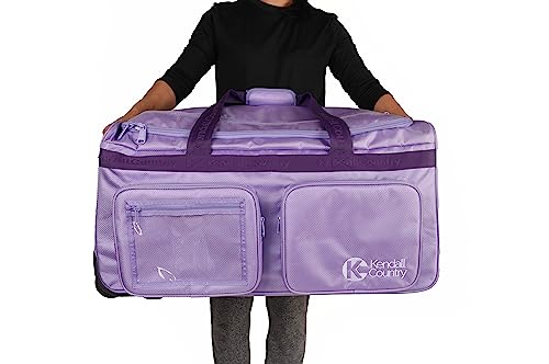 28" Lilac Purple Dance Bag with Garment Rack