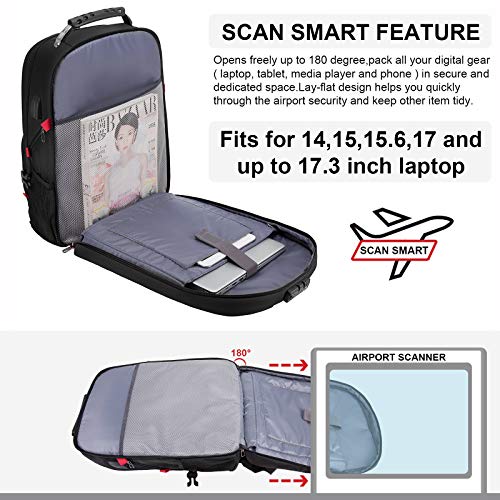 LOVEVOOK Waterproof Anti Theft Laptop Backpack