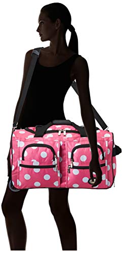 Pink Rockland Rolling Duffel Bag 22" - Aviation