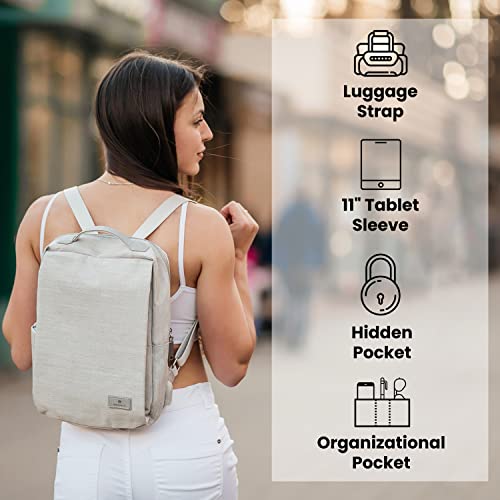Nordace Siena II Mini Smart Backpack - Light Gray