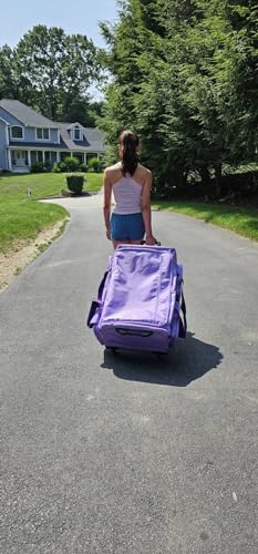 28" Lilac Purple Dance Bag with Garment Rack