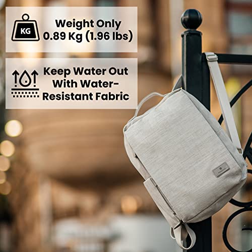 Nordace Siena II Mini Smart Backpack - Light Gray