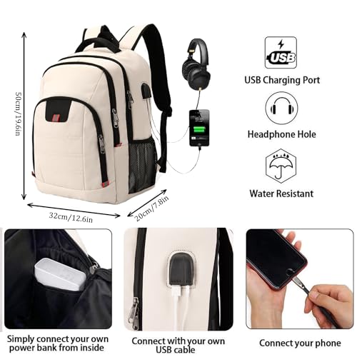 Aviation Travel Laptop Backpack with USB Port