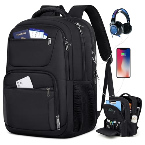 17" Aviation Laptop Backpack with USB Charging Hole