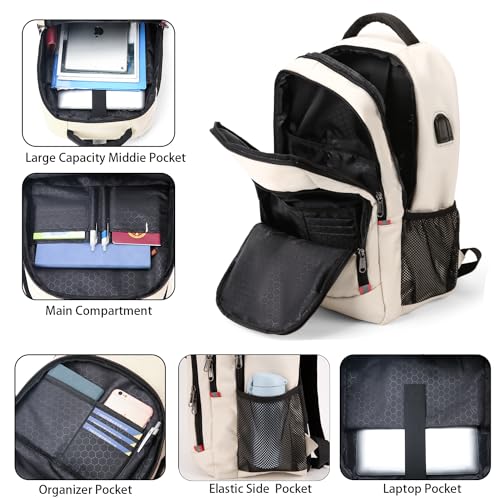 Aviation Travel Laptop Backpack with USB Port
