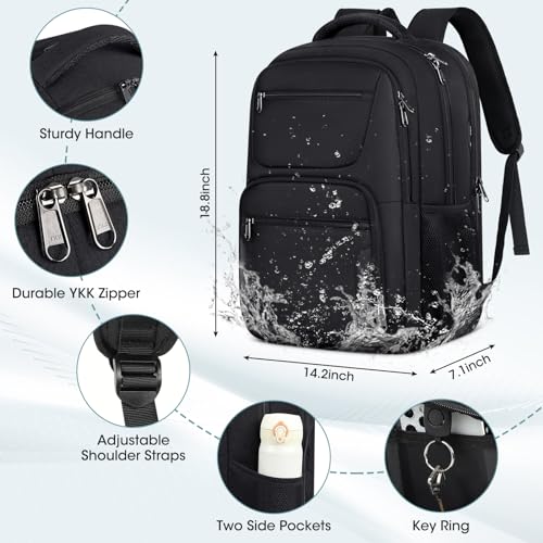 17" Aviation Laptop Backpack with USB Charging Hole