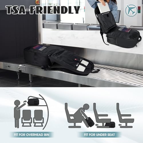 17" Aviation Laptop Backpack with USB Charging Hole