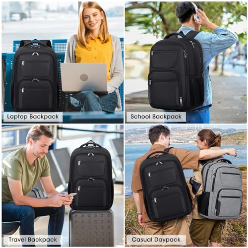 17" Aviation Laptop Backpack with USB Charging Hole
