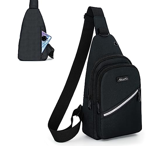 Aviation Sling Bag, Anti-Theft, Trendy, Black