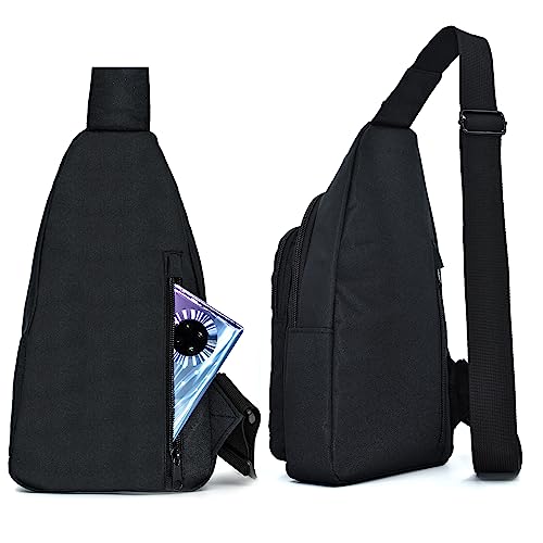 Aviation Sling Bag, Anti-Theft, Trendy, Black