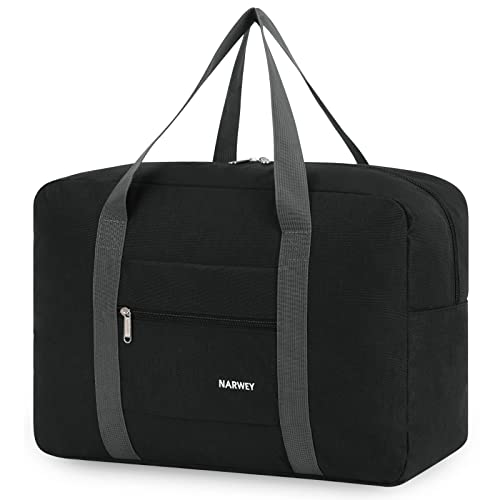 Foldable Travel Duffel Bag for Spirit Airlines (1112 Black)
