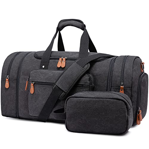 Aviation Canvas Duffle Bag with Shoe Compartment