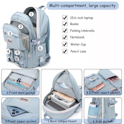 Teen Girls' Makukke Aviation College Backpack - Blue