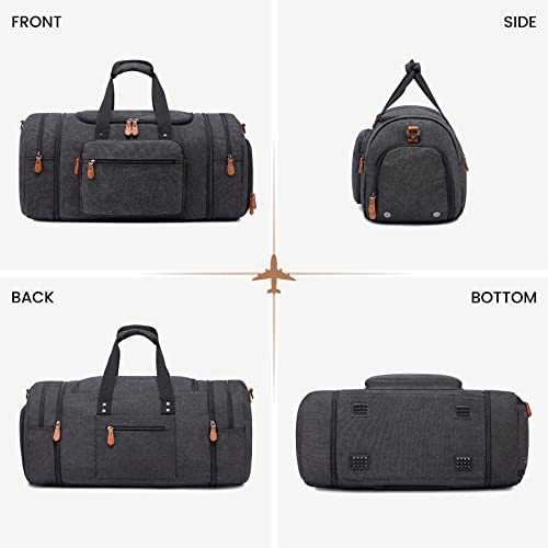 Aviation Canvas Duffle Bag with Shoe Compartment