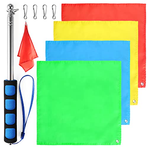 4 Piece Horse Training Flag Set with 4ft Pole