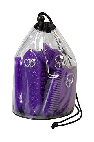 Purple Weaver Leather Youth Grooming Kit, 9" for Horses