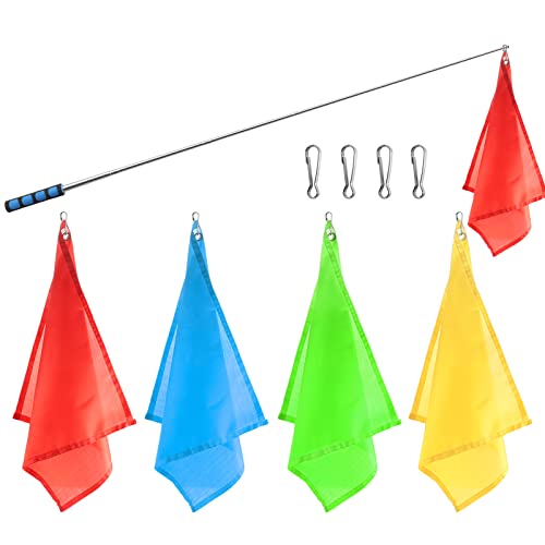 4 Piece Horse Training Flag Set with 4ft Pole