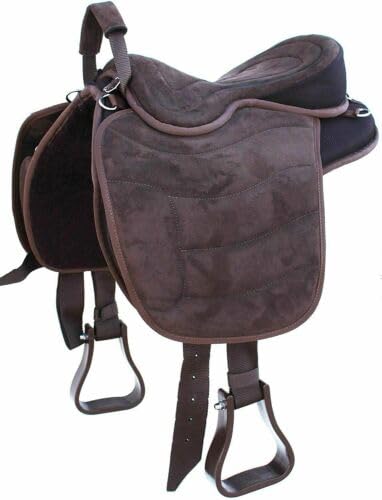 Western Style Synthetic Treeless Horse Saddle for Pleasure Trail