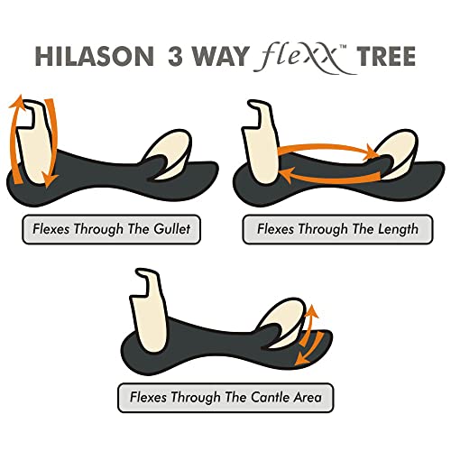 HILASON Dark Brown 18 in Western Leather Flex Tree