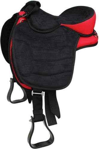 Western Style Synthetic Treeless Horse Saddle for Pleasure Trail