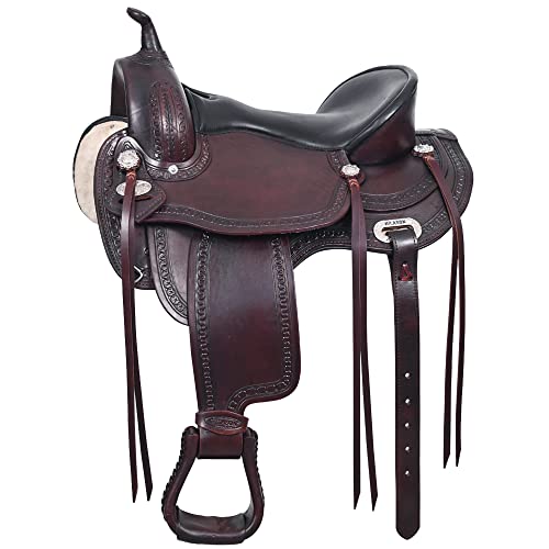 Leather Hilason Western Horse Flank Treeless Barrel Trail Saddle American USA – FUNAAB Zoo Park