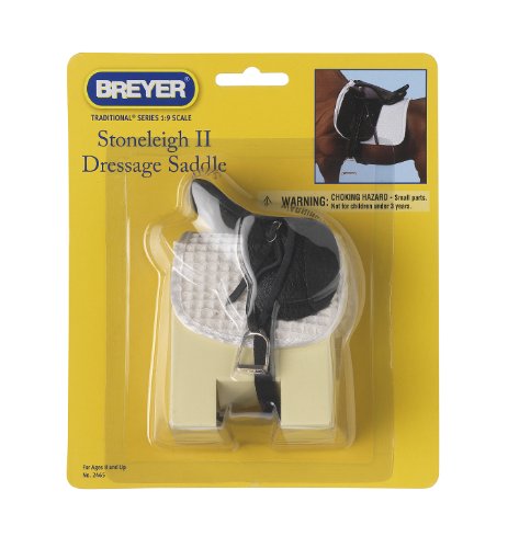 Breyer Stoneleigh II Dressage Saddle - Black, 1:9 Scale