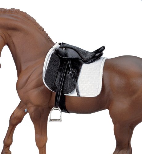 Breyer Stoneleigh II Dressage Saddle - Black, 1:9 Scale